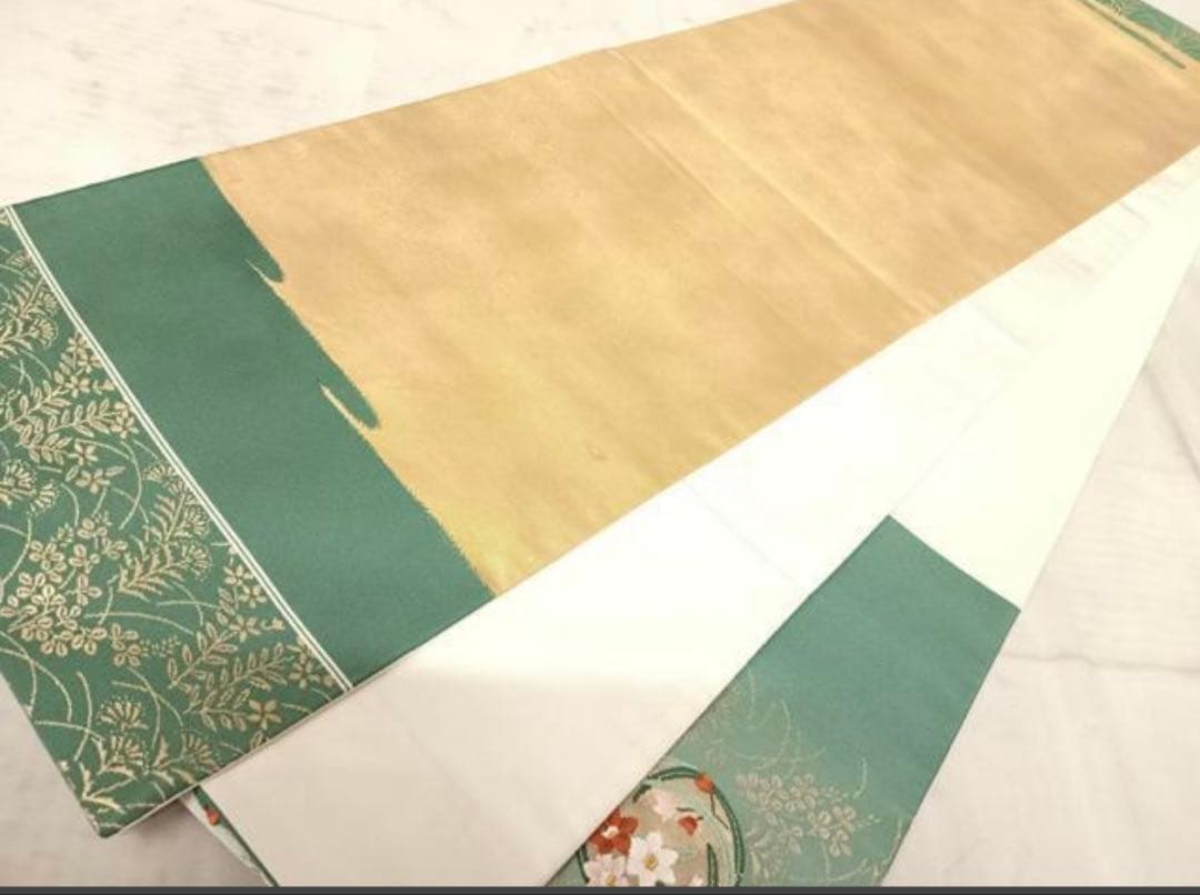 振袖 フルセット6点サイズM〜Ｌ絞り　熨斗吉祥花鳥蝶文　金銀彩　正絹