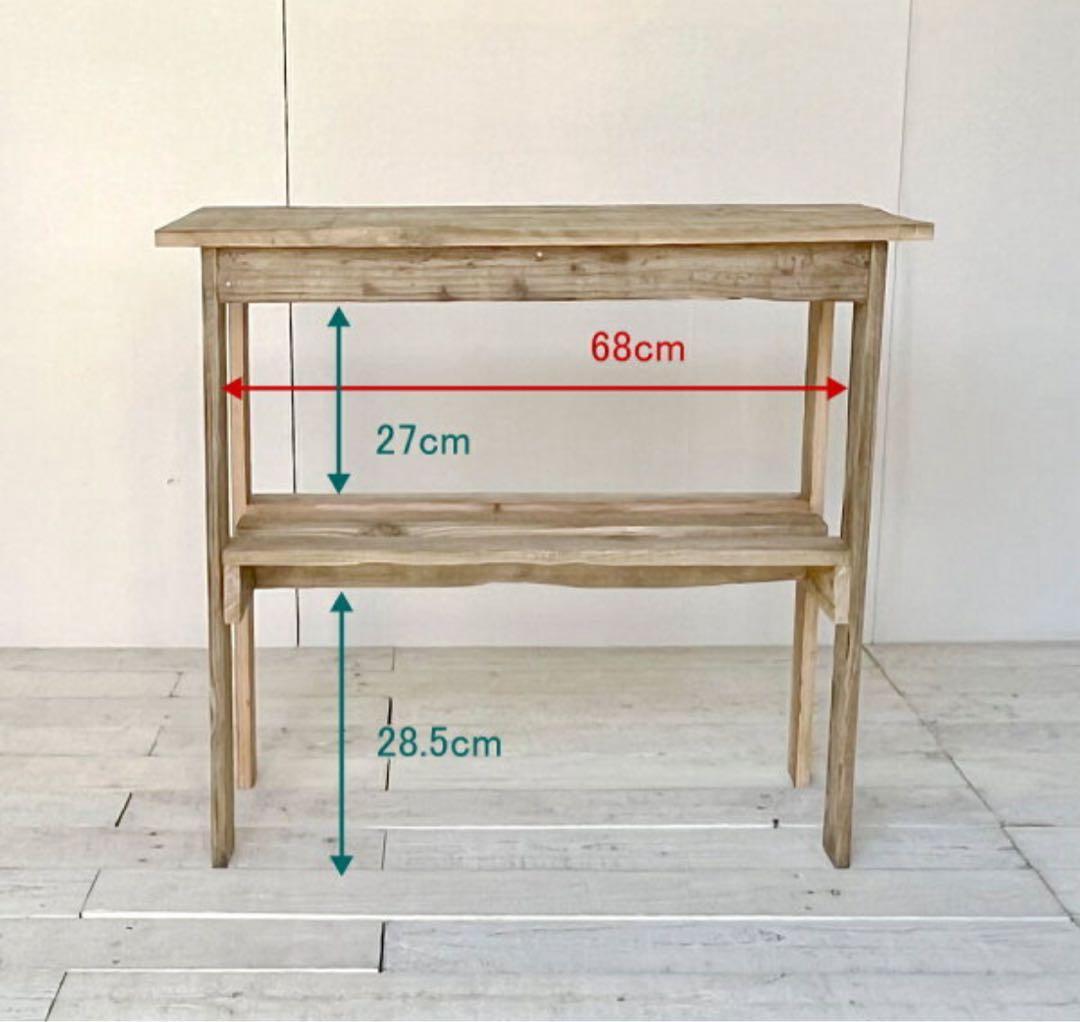 【ぱんだこ】リサイクルウッド　コンソールテーブル