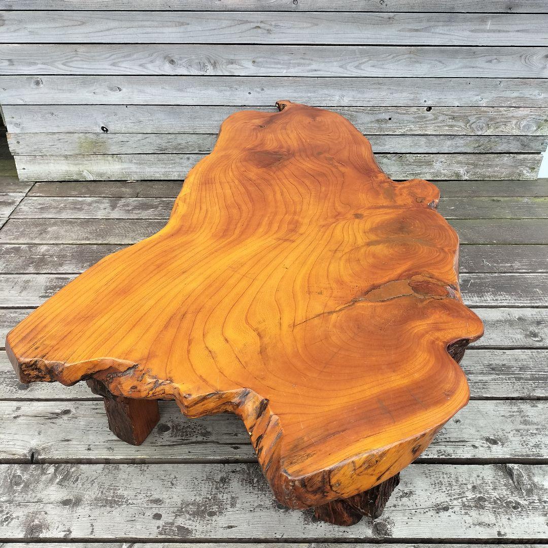 M♦あやか送料込　一枚板　ローテーブル　センターテーブル　一点もの