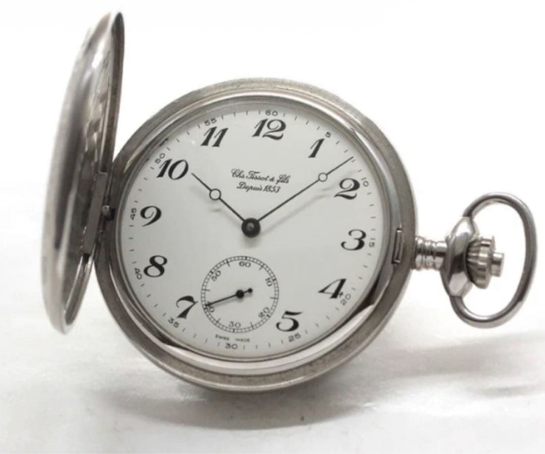 激レア ティソ TISSOT 1853 サボネット懐中時計Y561-288 手巻
