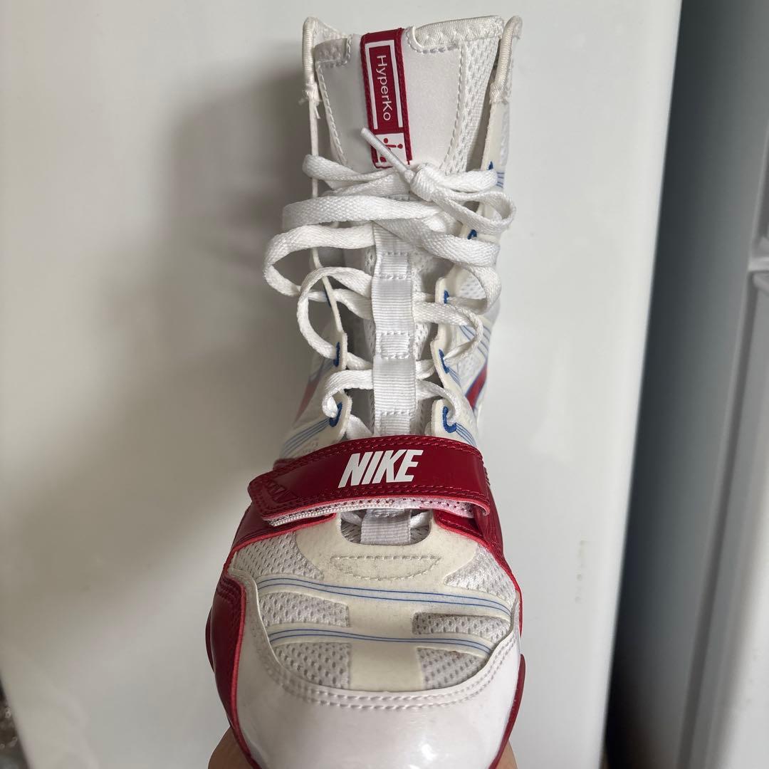 NIKE ハイパーKOボクシングシューズ ホワイト/レッド