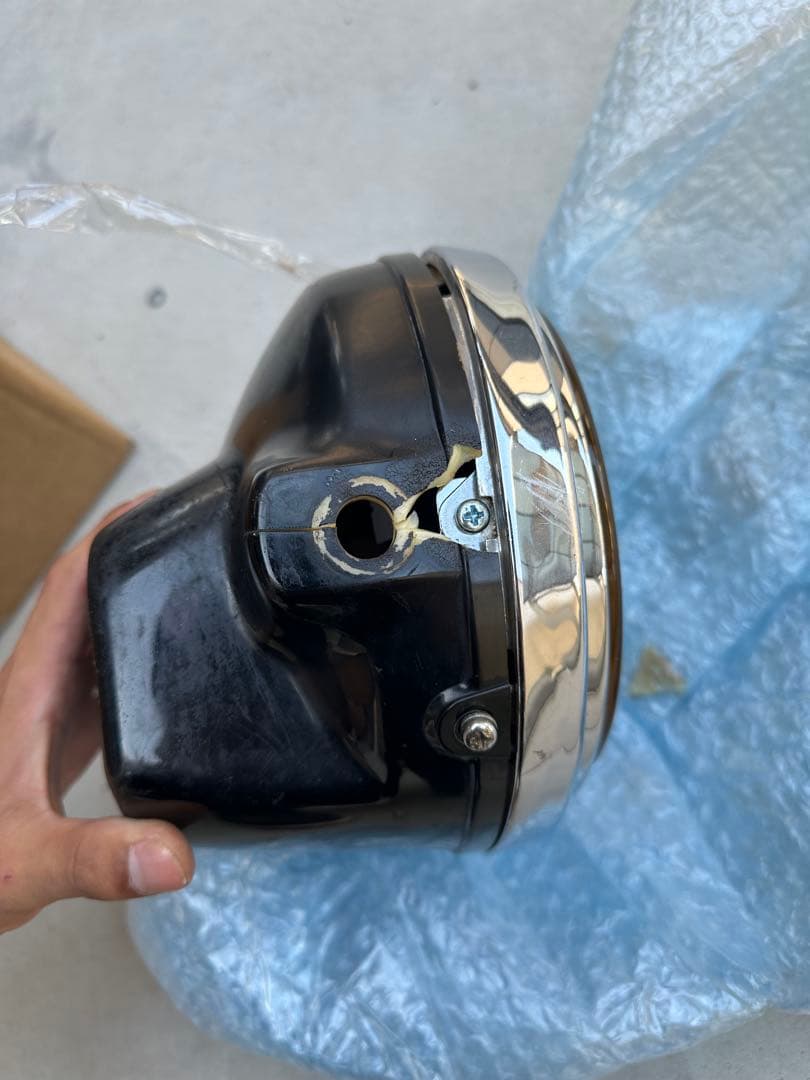 cbx400f マーシャル 180π ヘッドライト