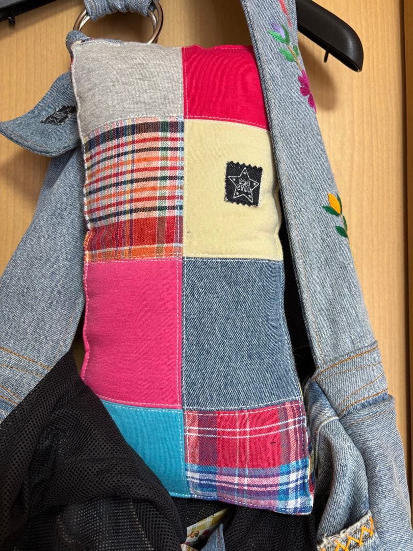 Ragstar 刺繍入りデニムキャリーバッグ