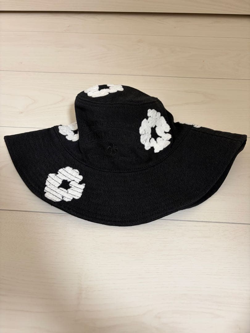 Denim Cotton Wreath Bucket Hat バケハ
