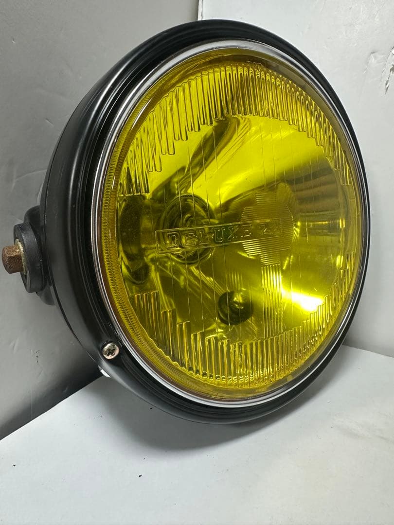 激レアDELUXEイエローレンズ付ヘッドライト/検索CIBIEシビエ マーシャル