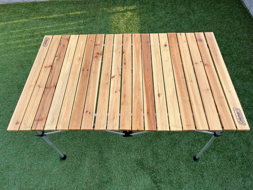 コールマン　ナチュラルウッドロールテーブル　120