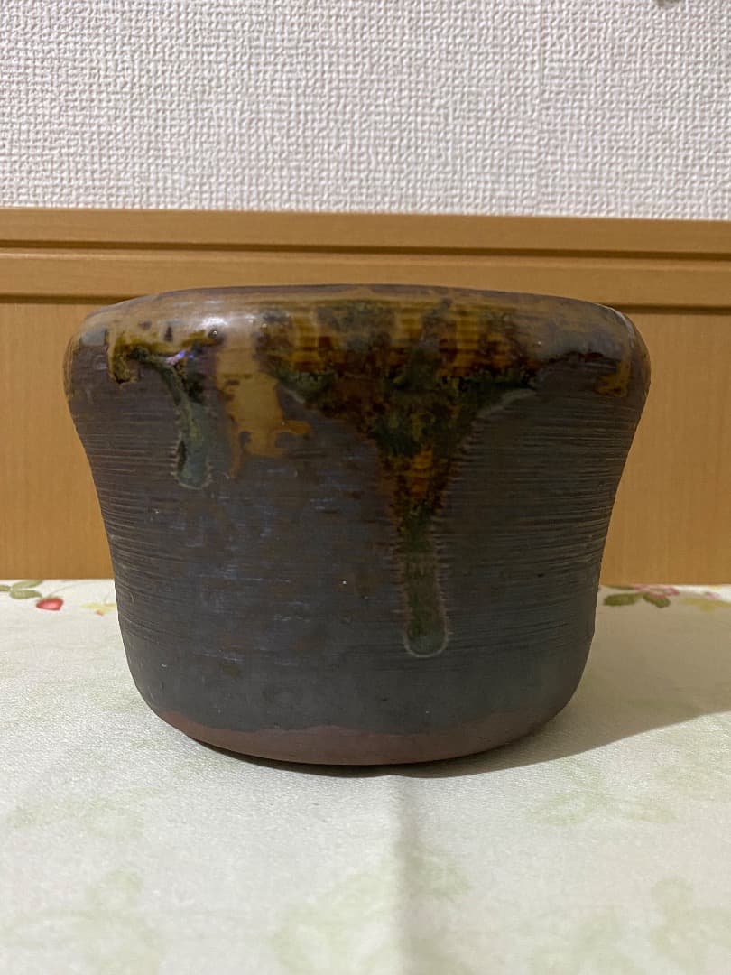 27日迄¥32.000からお値下げ中　 建水　高取14代 亀井味楽 造