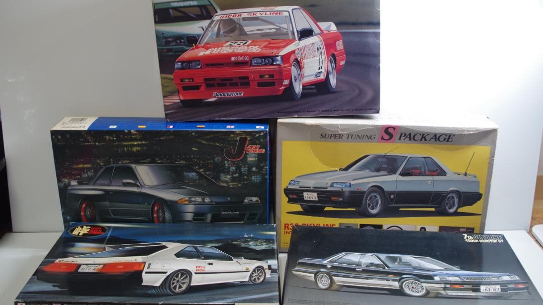 A3825 7th skyline スカイライン　プラモデル (5セット)