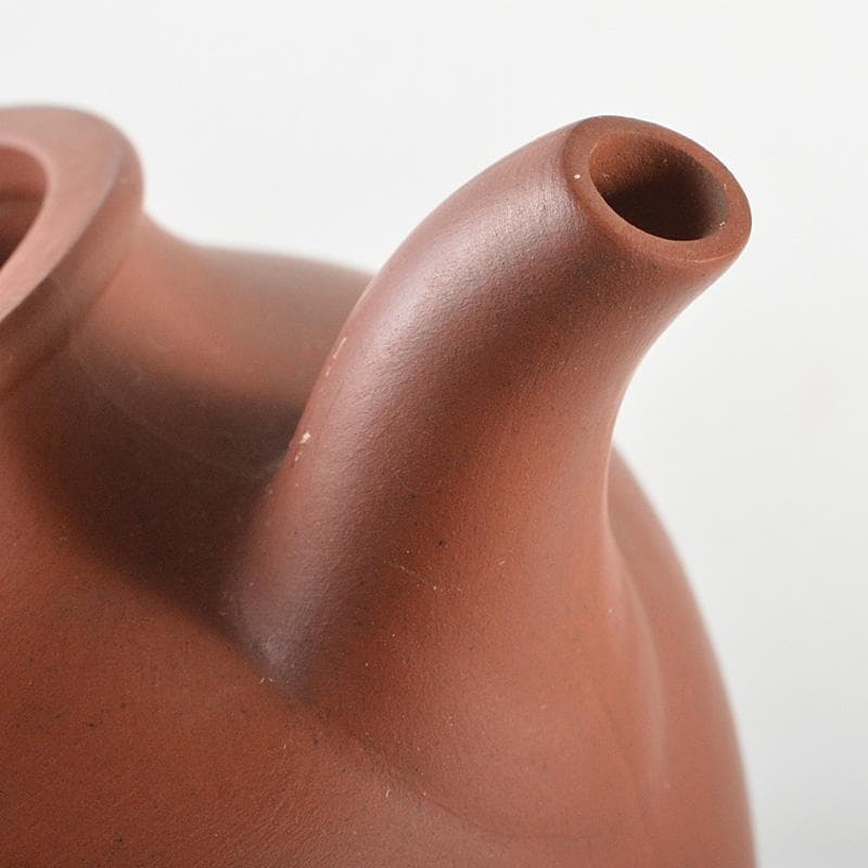 中国　紫砂　朱泥　急須　茶壷　在銘　V　R5672