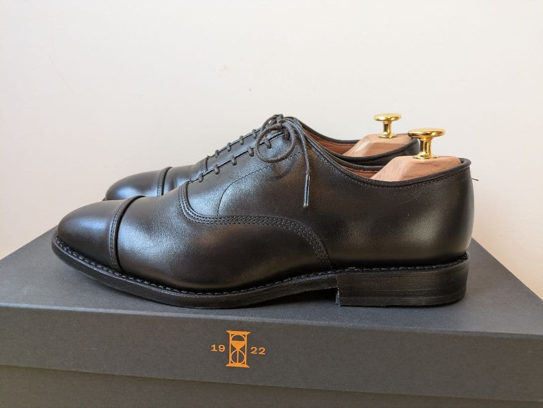 ALLEN EDMONDS ブラック 内羽根ストレートチップ 25cm