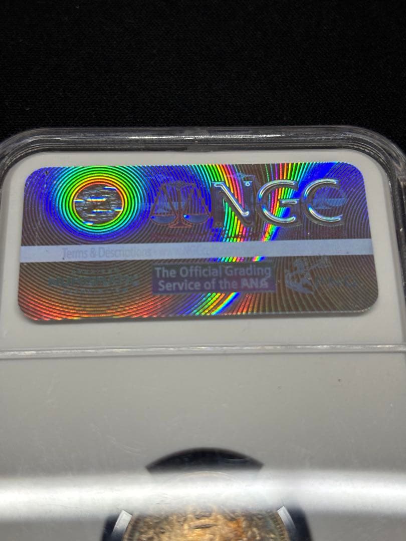 【高鑑定】1883年 イギリス 6ペンス銀貨・ヴィクトリア女王 ヤングヘッド