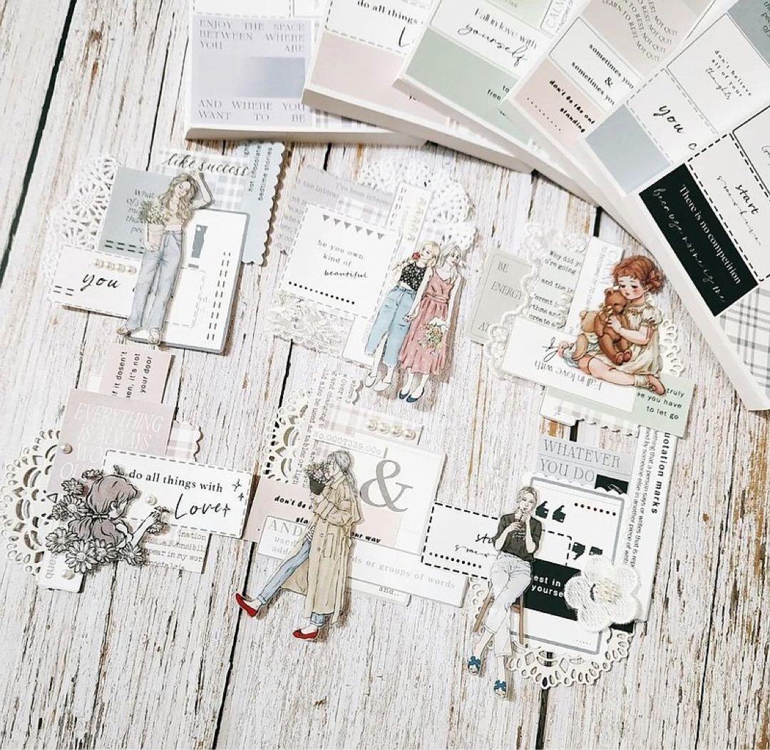 コラージュ素材　紙もの　素材紙　【1255】