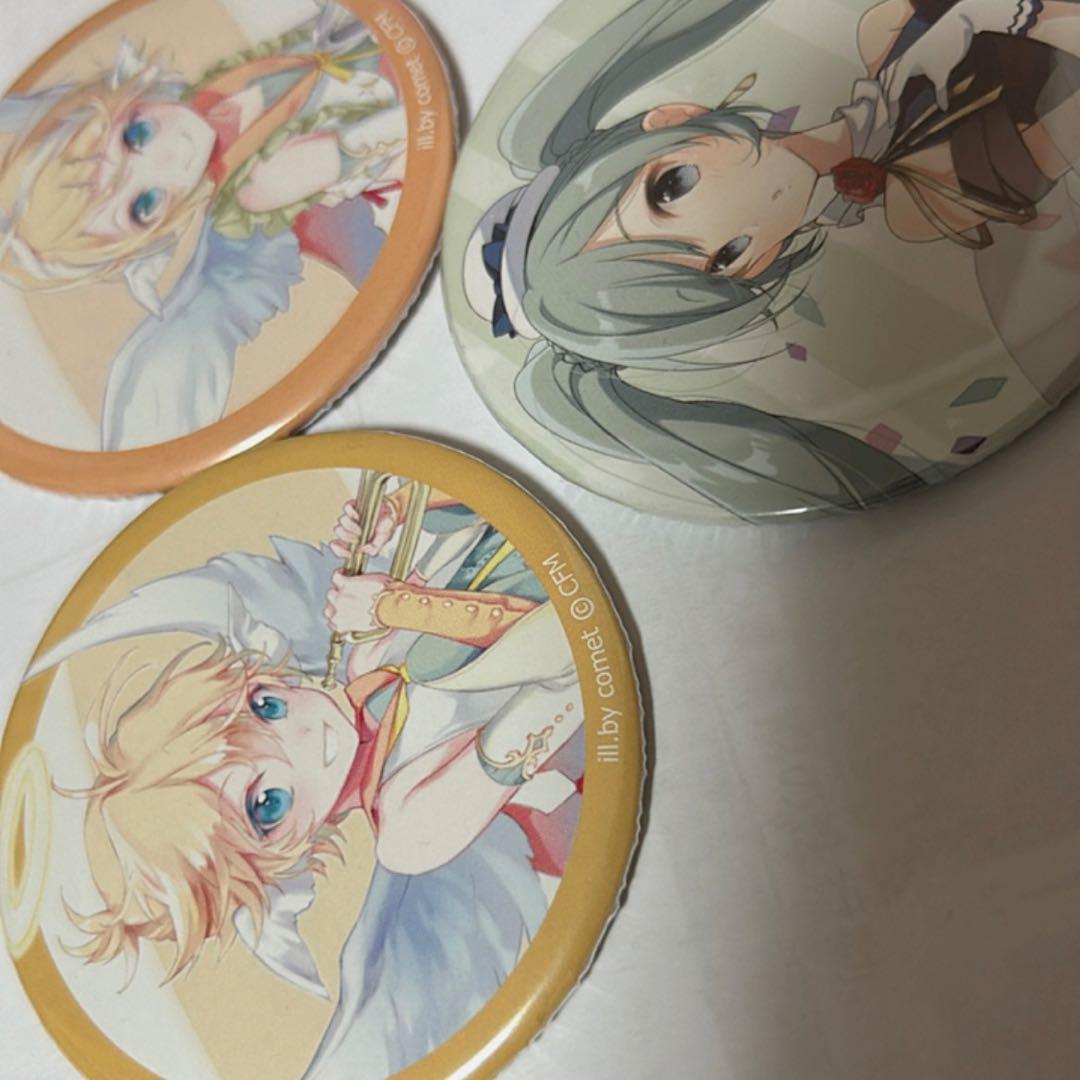 初音ミク 鏡音レン 鏡音リン 缶バッジ 3個セット