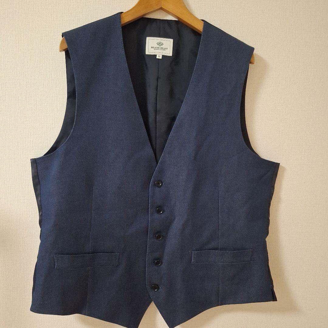 BEAMS HEART 　ストレッチデニムベスト