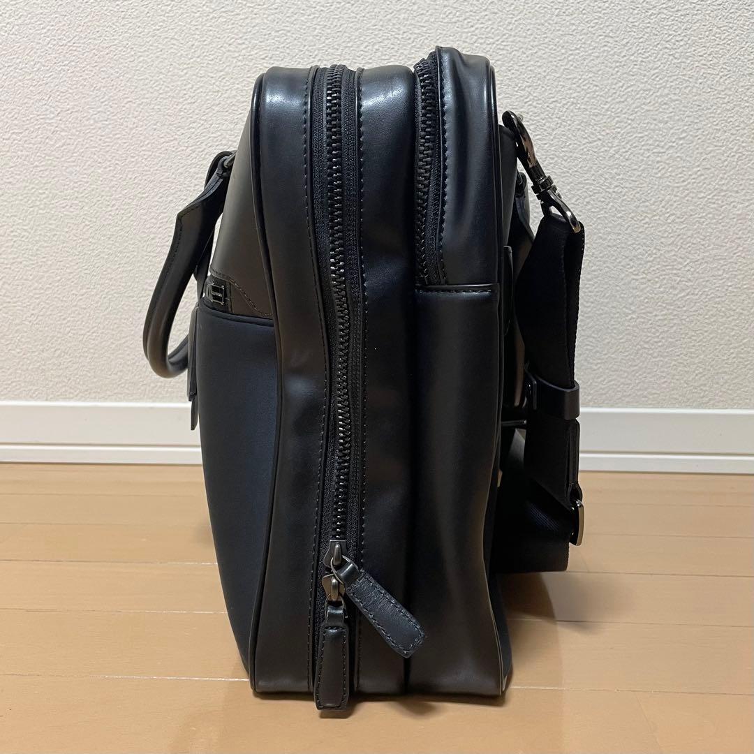 【数回使用程度】 フジタカ ルフト ビジネスバッグ 2way ネイビー 2層式