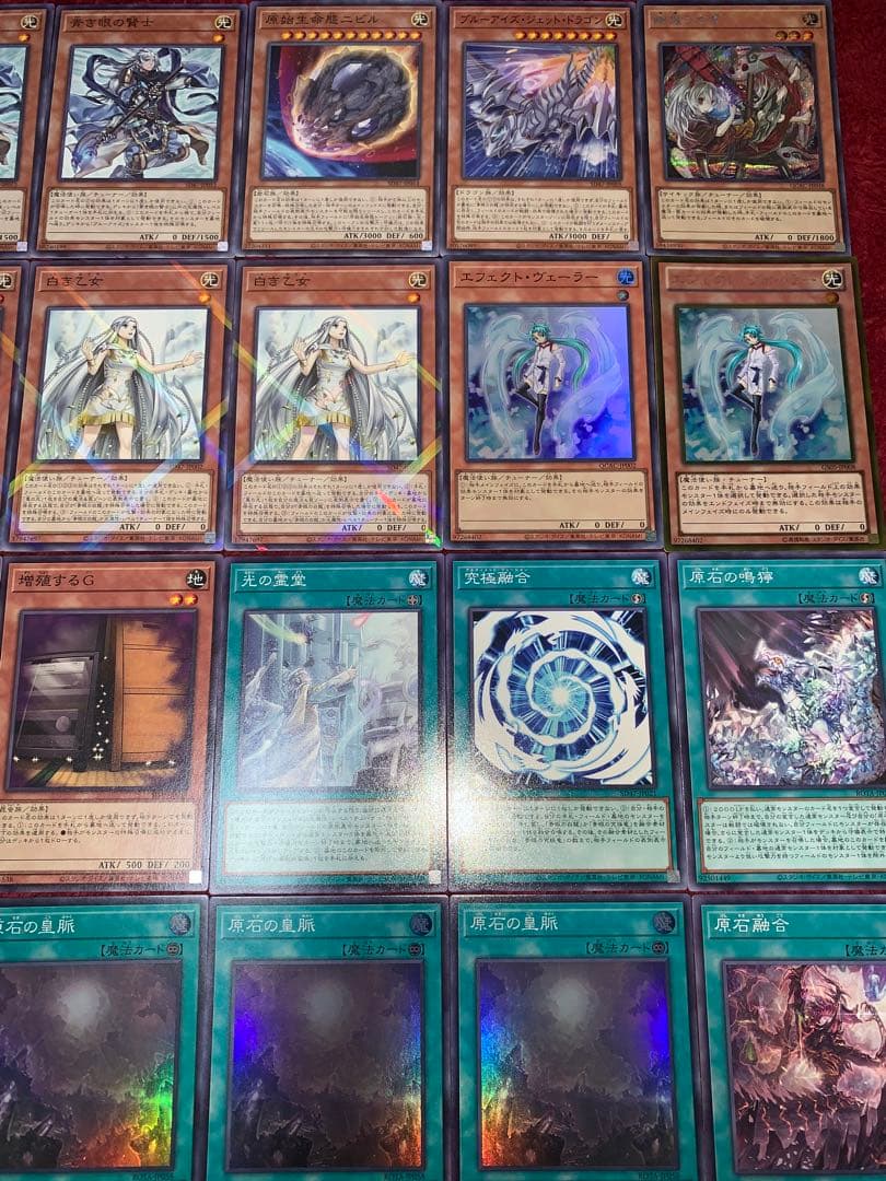 遊戯王　大会構築原石青眼デッキ 40枚＋E X15枚＋α