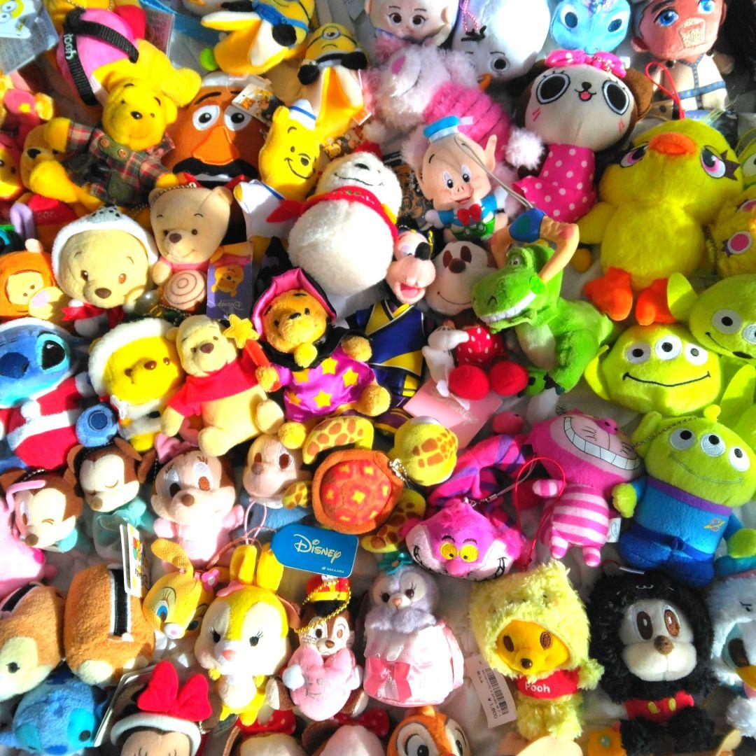 108点　まとめ売り　ディズニー　マスコット　ぬいぐるみ　キーホルダー　大量