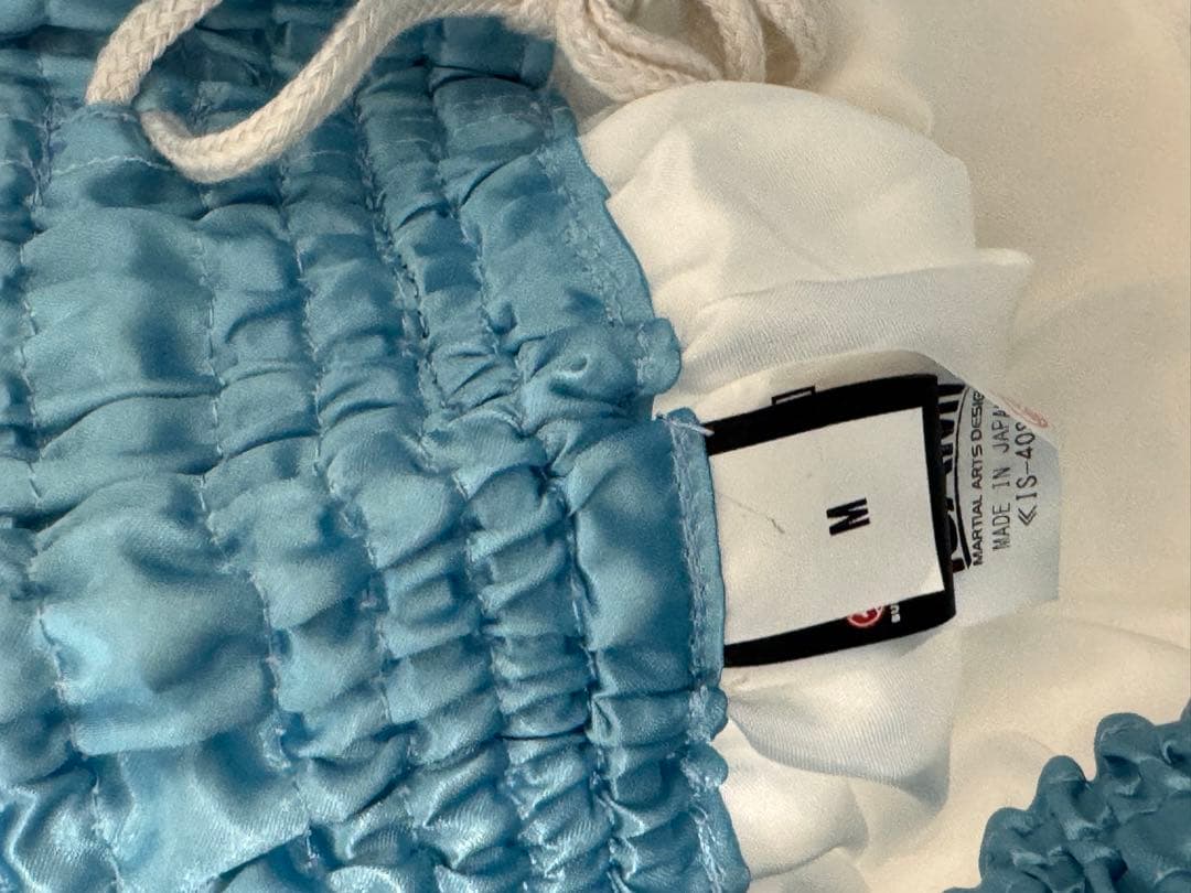 ISAMI ボクシングショーツ M ホワイト/ブルー　はじめの一歩　オーダー品