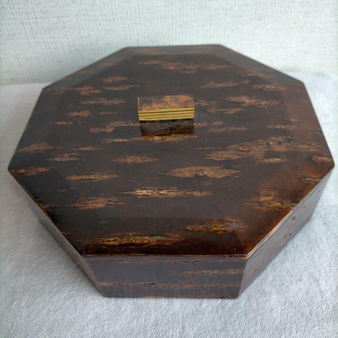 角館の桜皮細工　八角形重箱　KS-50