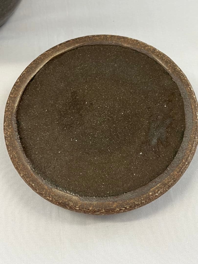 赫土地銹釉尾花画 水指 清閑寺窯 杉田祥平