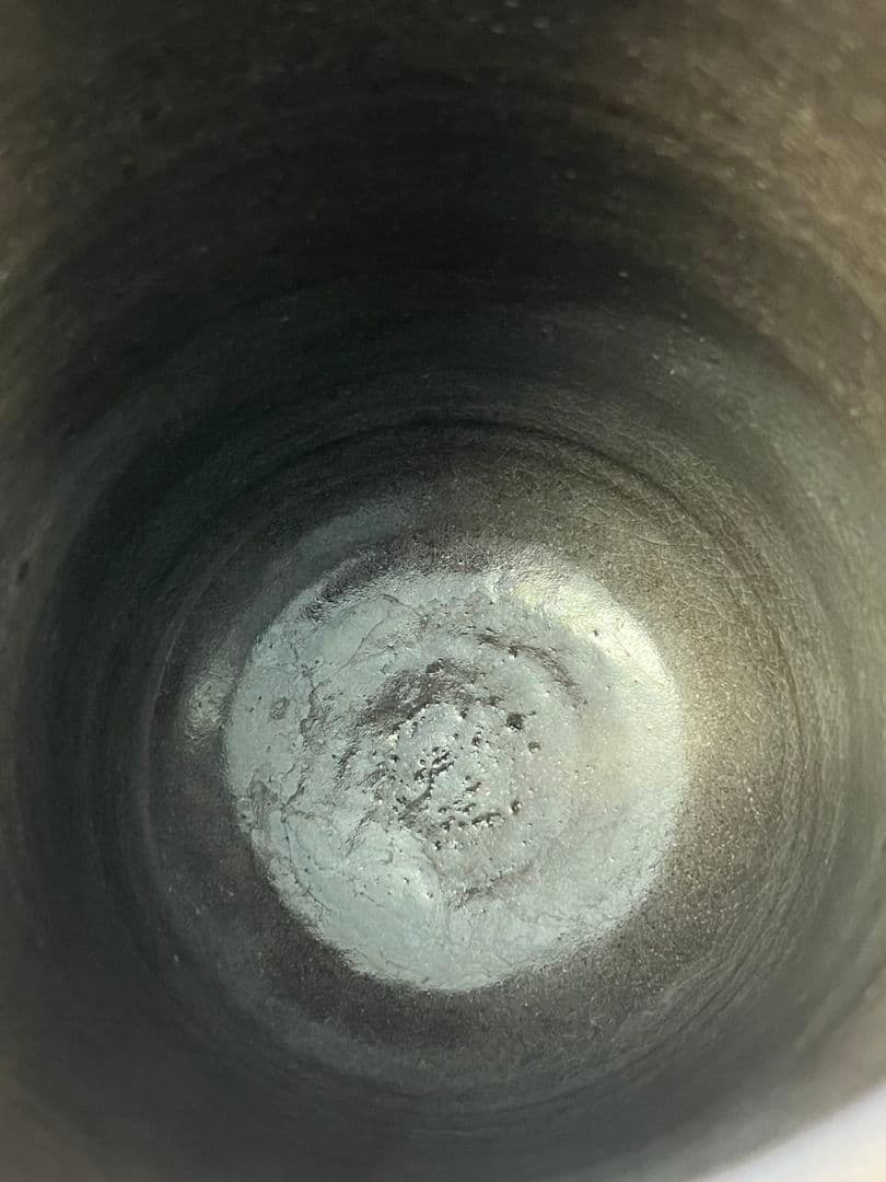 赫土地銹釉尾花画 水指 清閑寺窯 杉田祥平