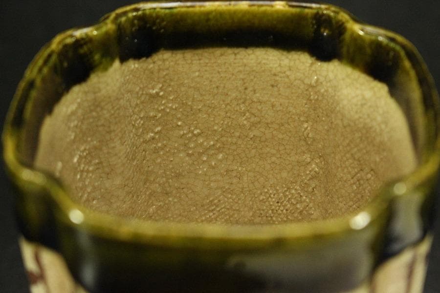 織部焼 筒 向付 瓢箪文様(メ1736)