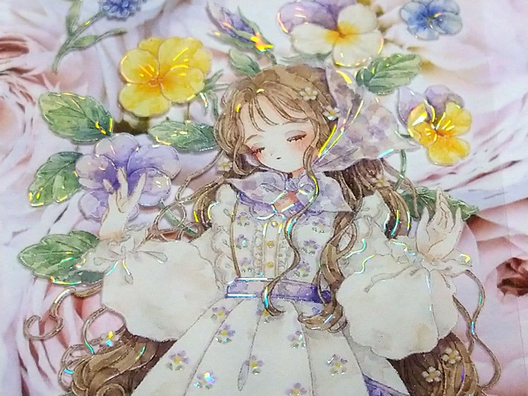 のこり２✩再販✩J363＃慕春(贝壳光)shine切り売り海外人物マステ女の子