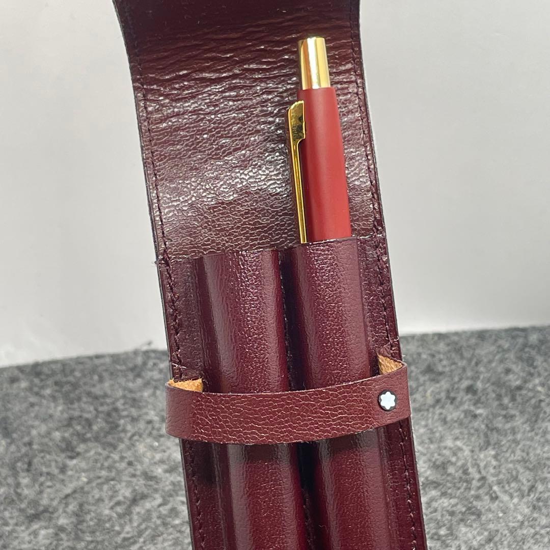 PE787□モンブラン スリムライン ボールペン ペンケースセット 箱付き