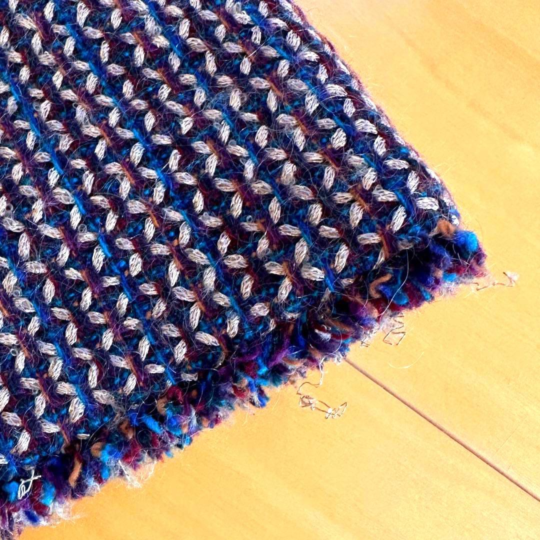 《美品》CHANEL ツイード　膝丈スカート　ウール　ライオン金具