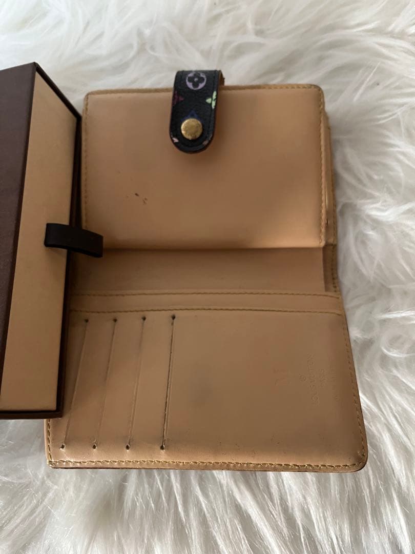 Louis Vuitton 二つ折り財布 ブラック/マルチカラー
