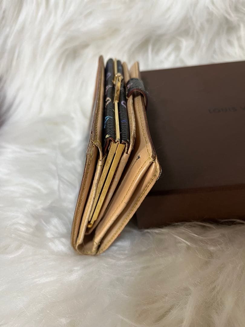 Louis Vuitton 二つ折り財布 ブラック/マルチカラー
