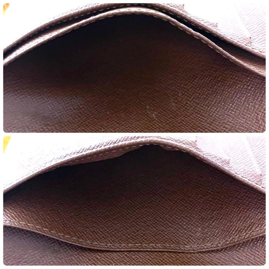 ルイ ヴィトン◎ヴィエノワ モノグラム ２つ折り財布 がま口 ブラウン 茶色