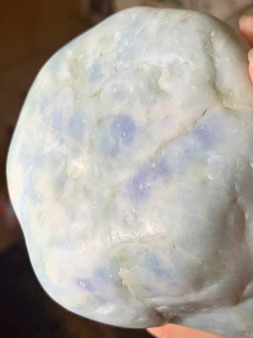 海翡翠　海石　糸魚川ラベンダー翡翠　原石　青紫ひすい　水石　根付　国産鉱物標本