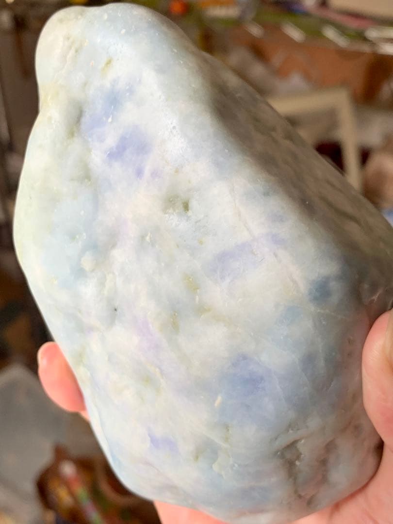 海翡翠　海石　糸魚川ラベンダー翡翠　原石　青紫ひすい　水石　根付　国産鉱物標本