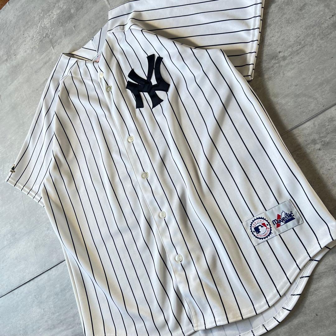 【usa製、松井秀喜#55】Majestic MLBヤンキースゲームシャツ野球