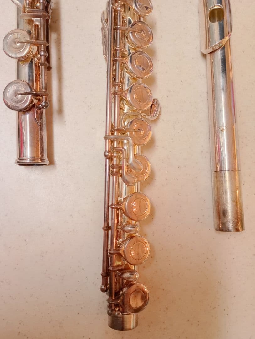 サンキョー　フルート　ハンドメイド　総銀