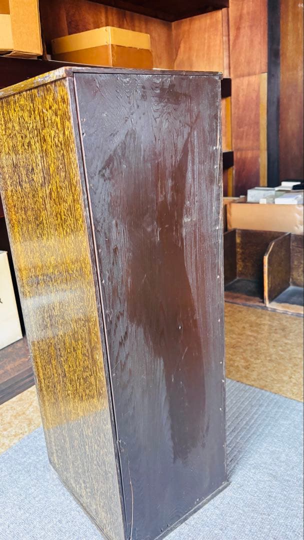 値下げしました　昭和レトロ　木製10段引き出し　古家具