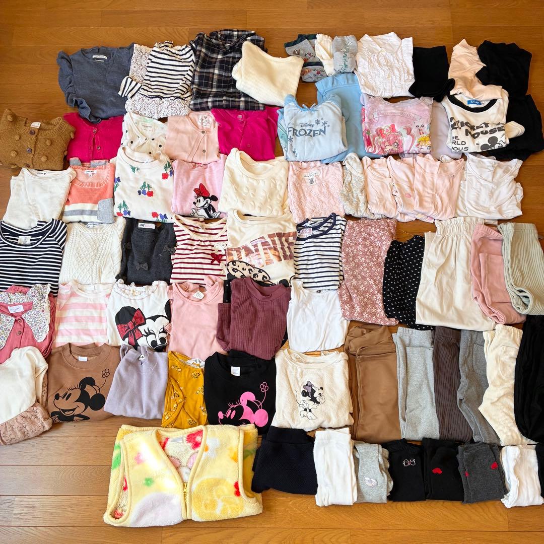 女の子 子供服　まとめ売り 70点以上　110cm 120cm 約25万円相当