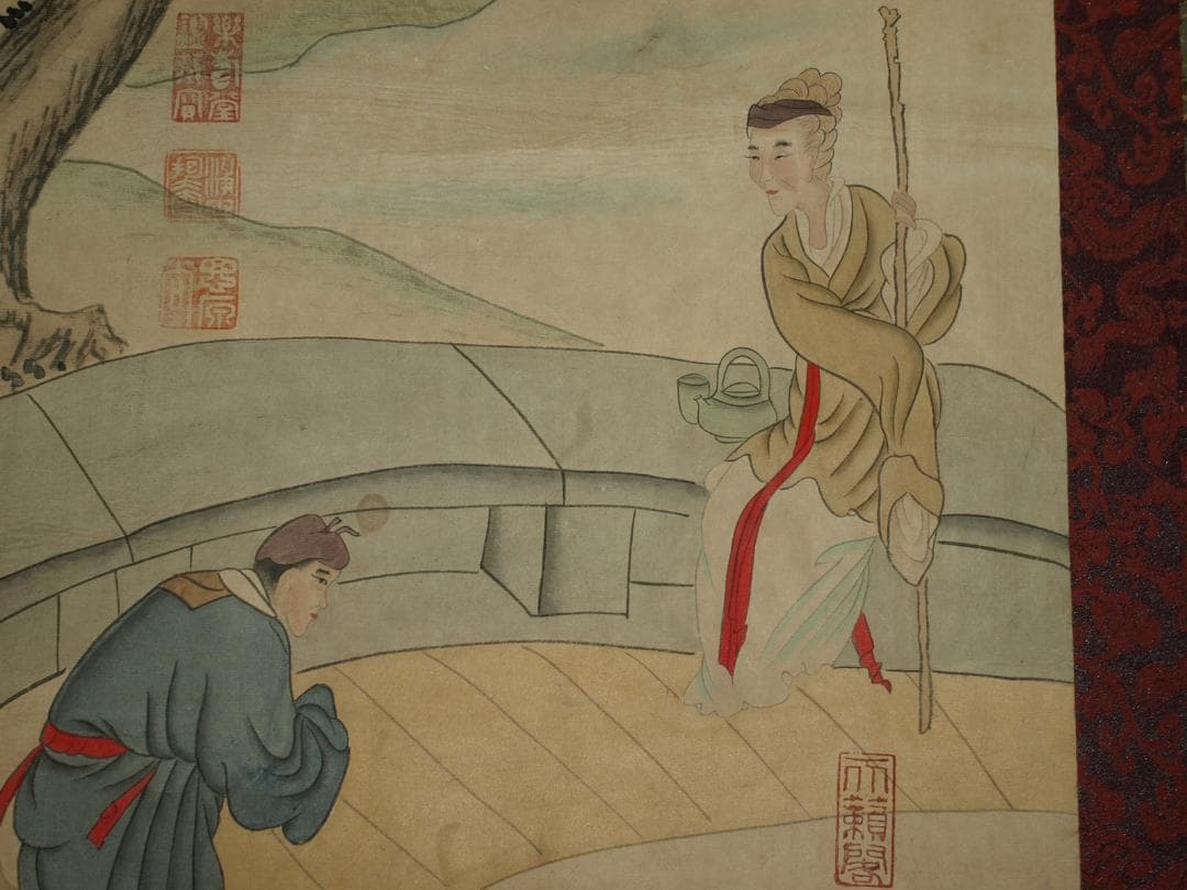 肉筆掛け軸　北宋時代山水図　激安骨董品 中国美术品 BD207A10-2