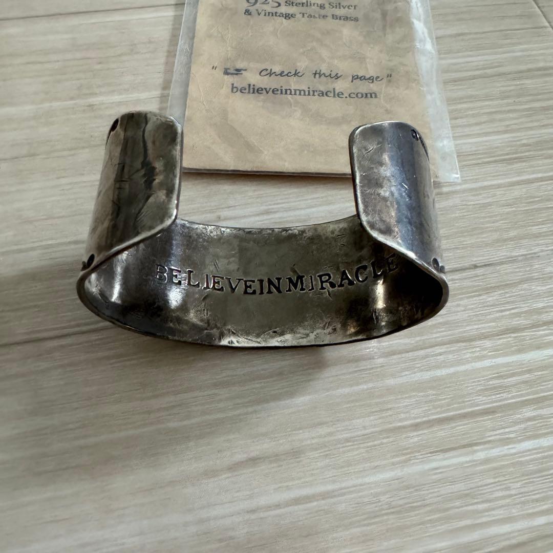 BELIEVEINMIRACLE シルバー バングル