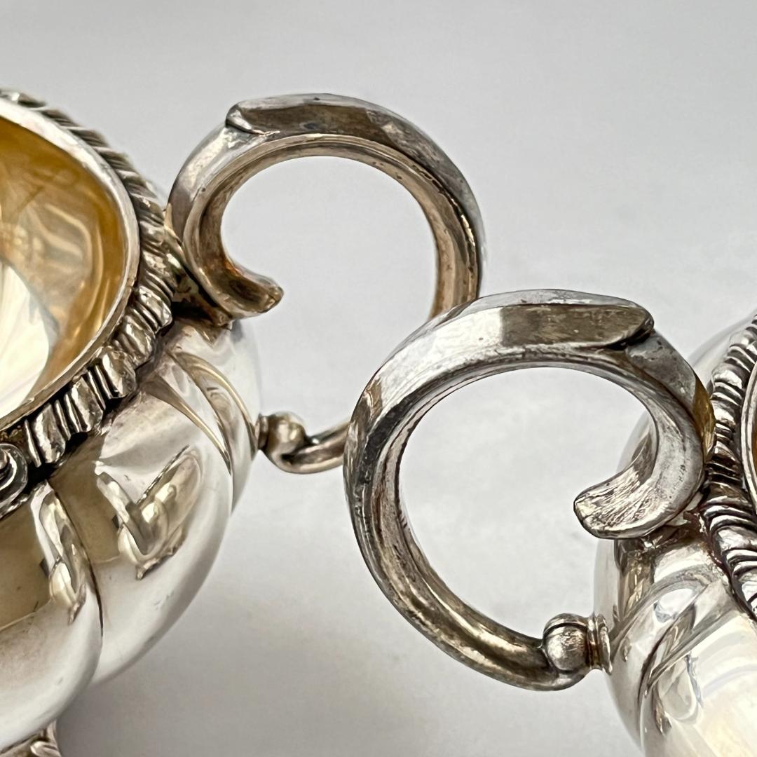 【Old English】メロンフォルムのミルクジャグ / シュガーボウル