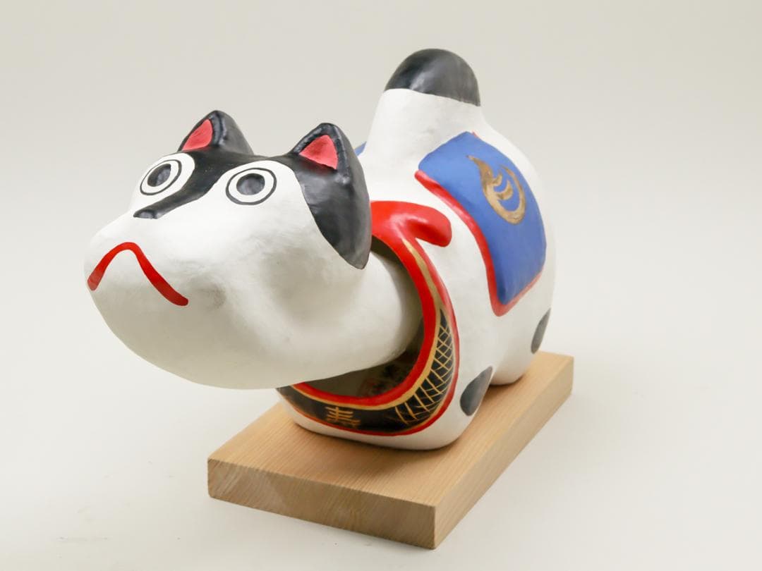 一閑張 伊予松山 泉王子 宝来之犬 張子犬 箱付き