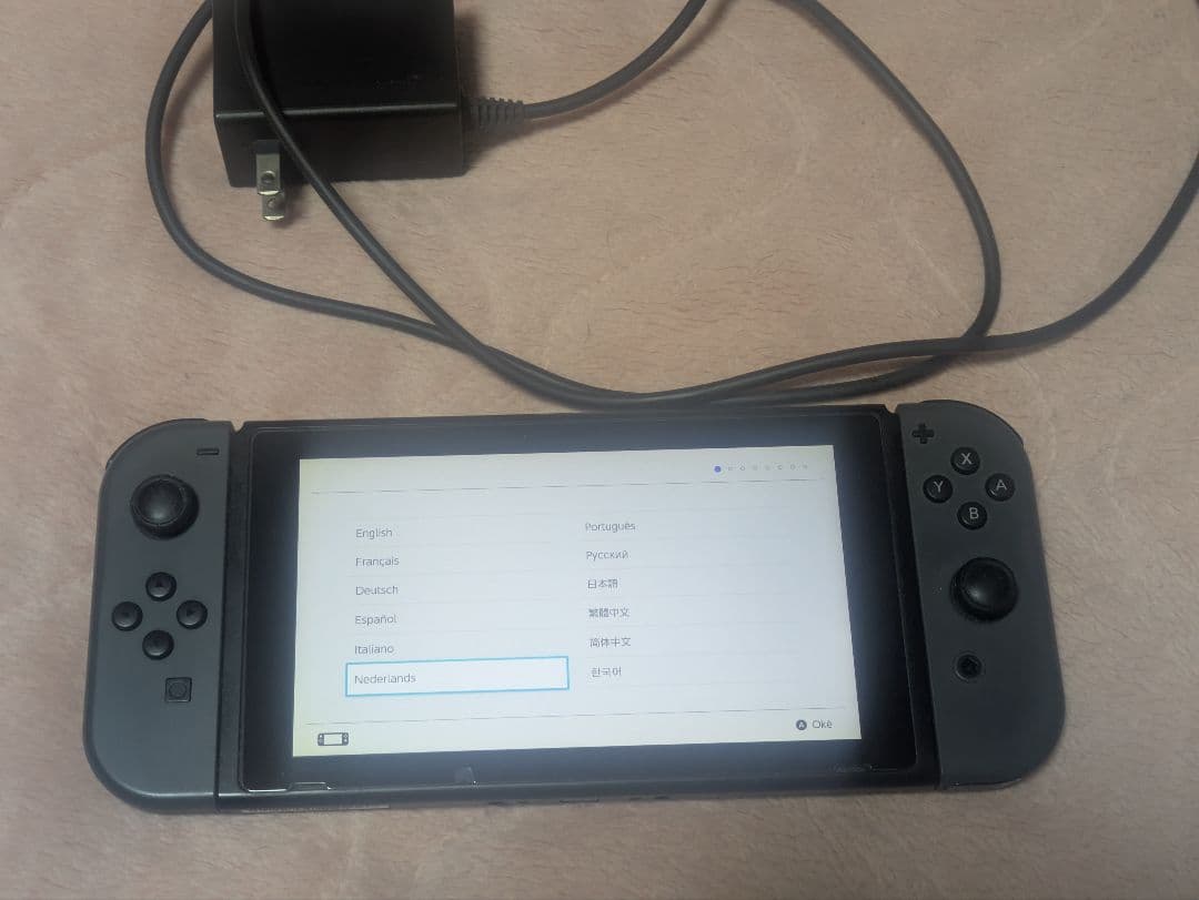 Switch　スイッチ 本体 グレー ACアダプター付き