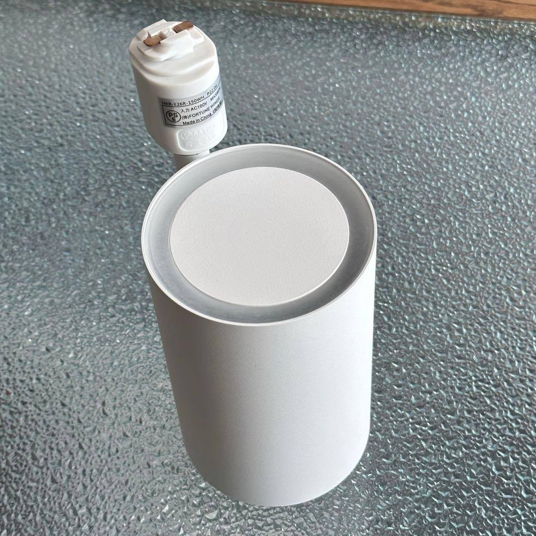 スポットライト ダクトレール用　ホワイト　4個セット