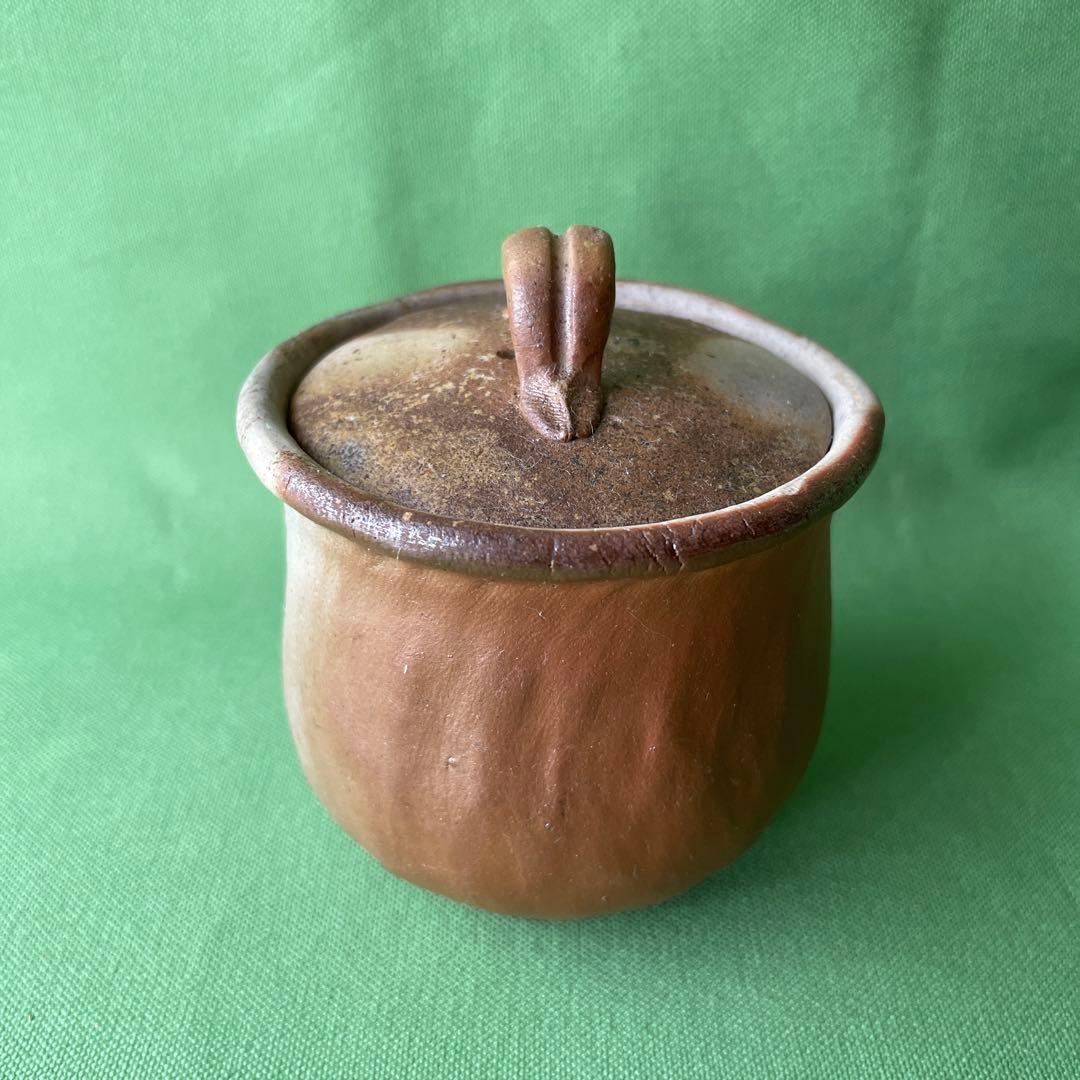 備前焼 手びねり宝瓶胡麻