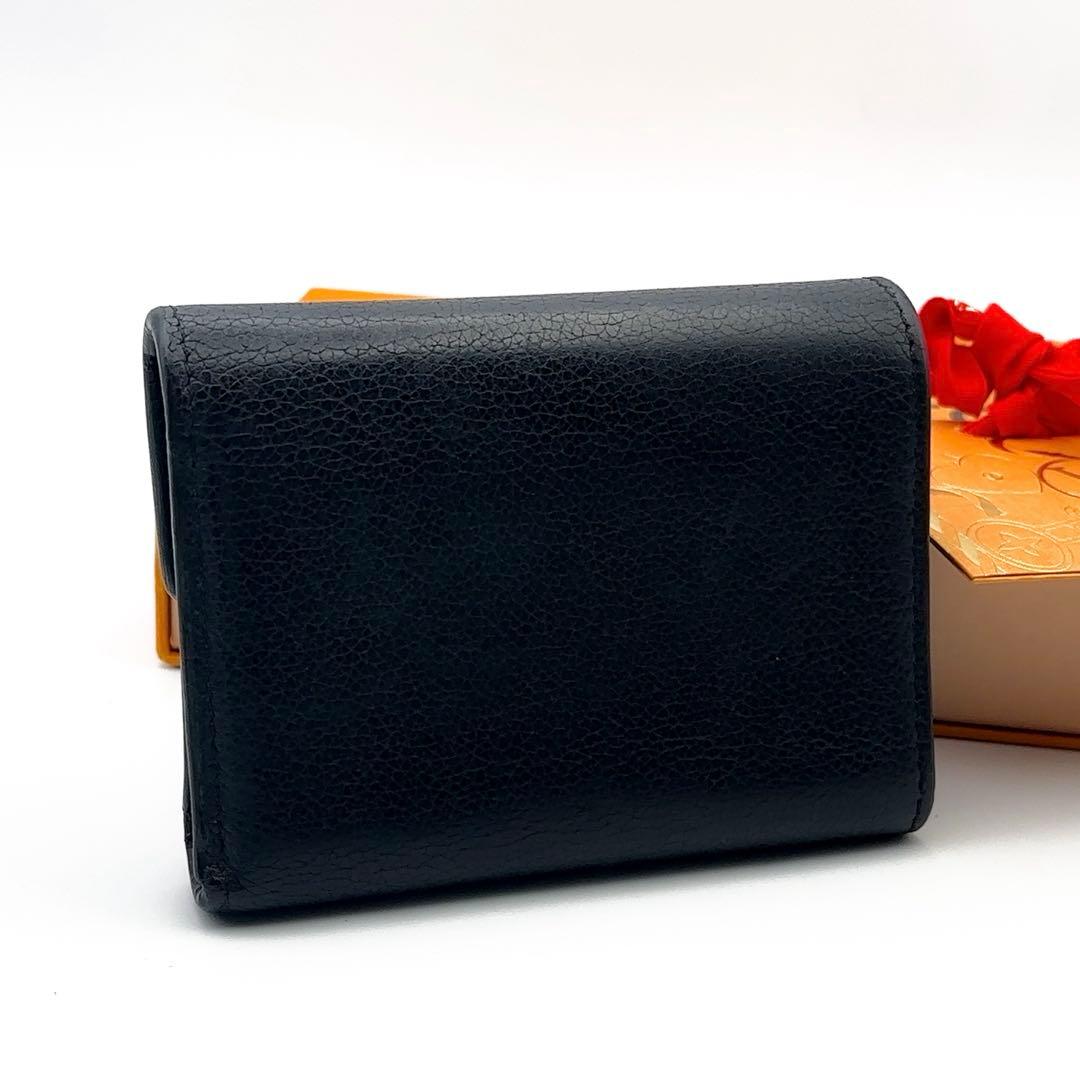 ぶらっとルイヴィトン ポルトフォイユ マイロックミー コンパクト 黒