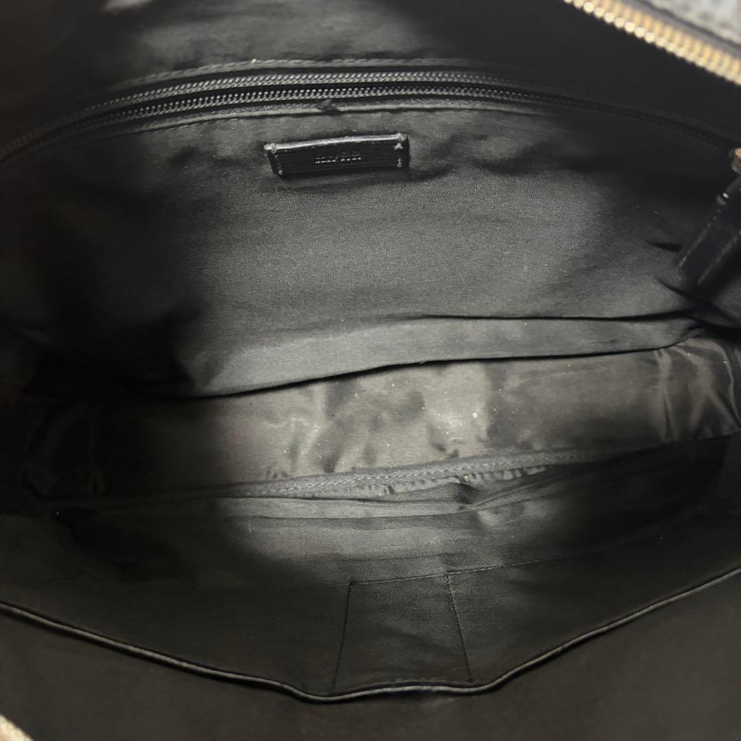 ヒューゴボス 2way ビジネスバッグ A4収納可 オールレザー ブラック