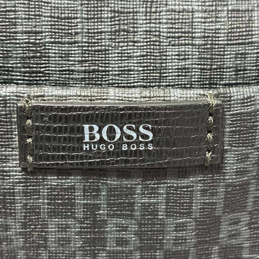 ヒューゴボス 2way ビジネスバッグ A4収納可 オールレザー ブラック