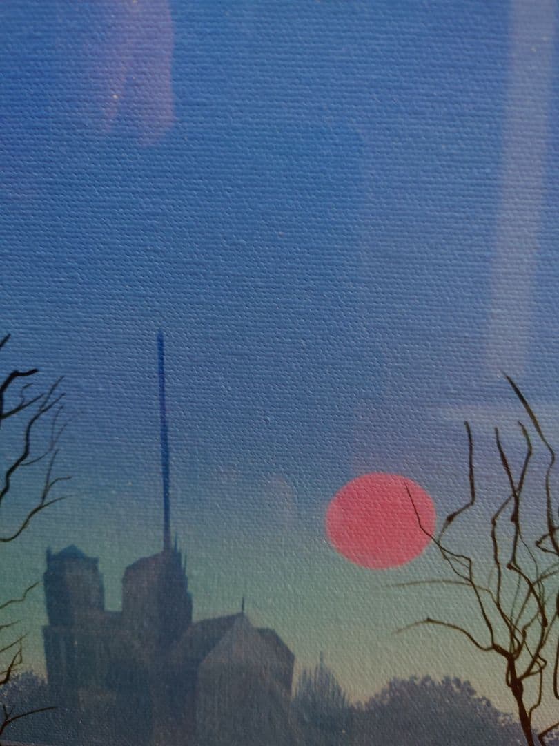 ミッシェル・バテュ 「美しきパリ」絵画 リトグラフ 版画 ジクレ