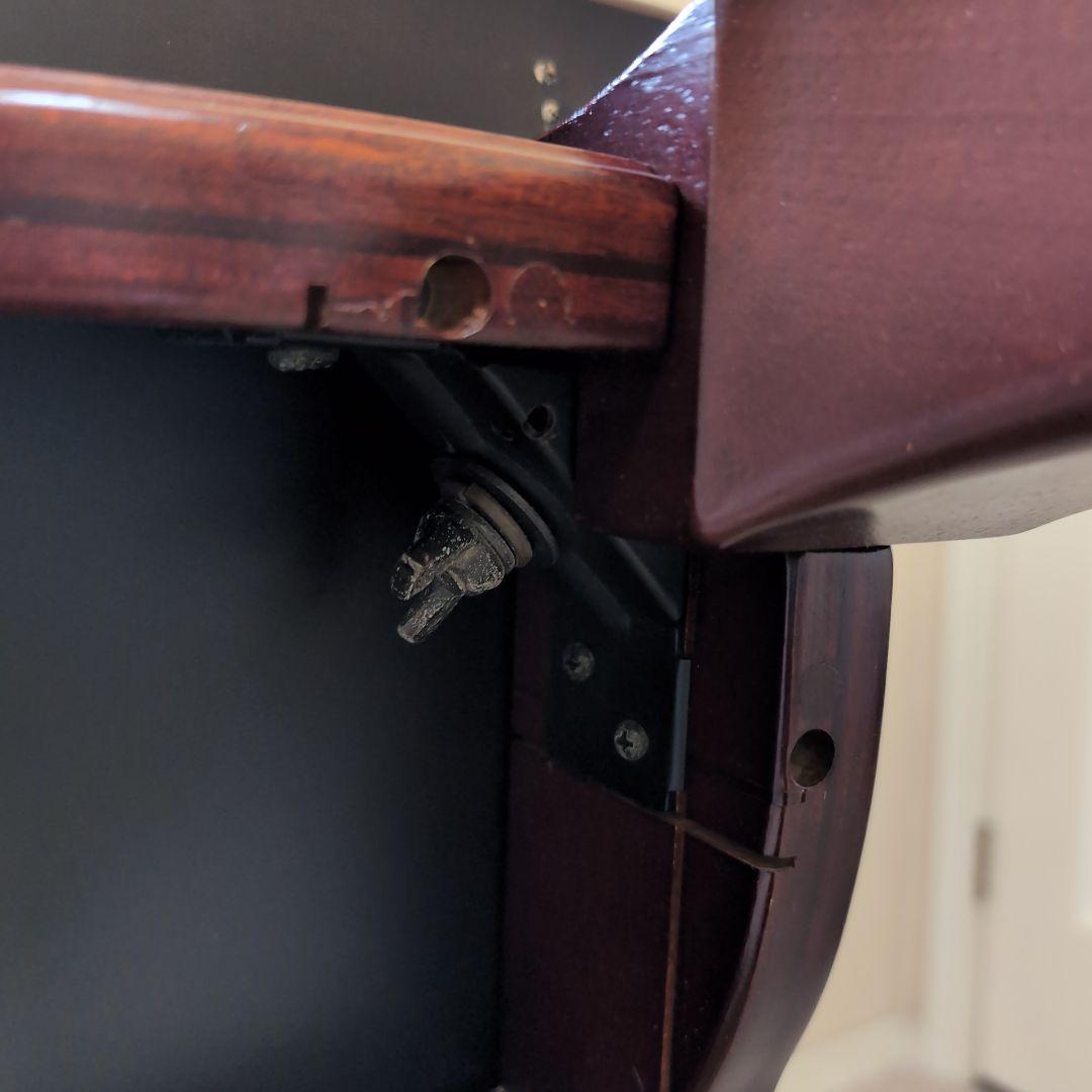 猫足 木製正方形こたつ ブラウン